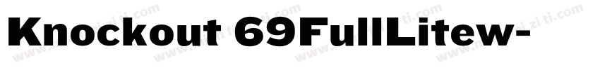 Knockout 69FullLitew字体转换